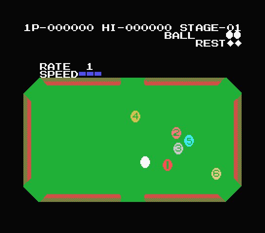 Konami's Billiards screenshot 2 for MSX